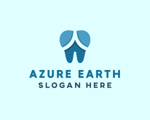 Blue Dentist Dental Tooth logo design