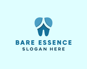 Blue Dentist Dental Tooth logo design