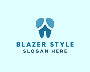 Blue Dentist Dental Tooth logo design