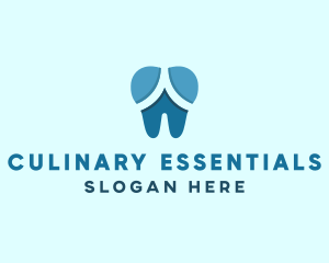 Blue Dentist Dental Tooth logo design