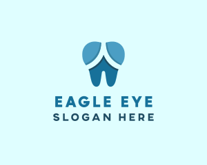 Blue Dentist Dental Tooth logo design