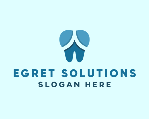 Blue Dentist Dental Tooth logo design