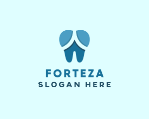 Blue Dentist Dental Tooth logo design