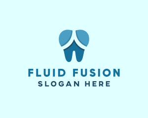 Blue Dentist Dental Tooth logo design