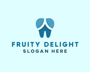 Blue Dentist Dental Tooth logo design