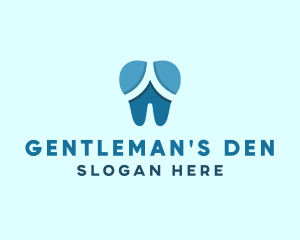 Blue Dentist Dental Tooth logo design