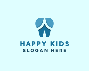 Blue Dentist Dental Tooth logo design