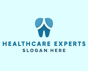 Blue Dentist Dental Tooth logo design