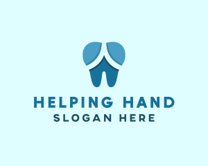 Blue Dentist Dental Tooth logo design