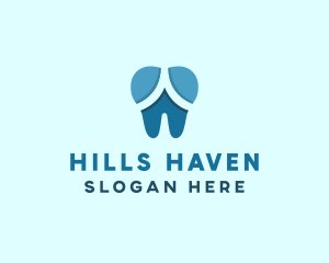 Blue Dentist Dental Tooth logo design