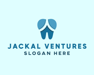 Blue Dentist Dental Tooth logo design