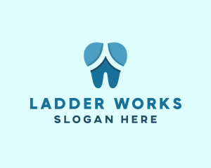 Blue Dentist Dental Tooth logo design