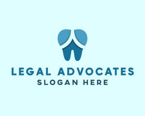 Blue Dentist Dental Tooth logo design