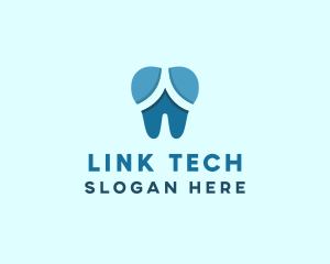 Blue Dentist Dental Tooth logo design