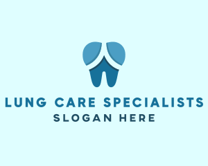 Blue Dentist Dental Tooth logo design