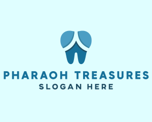 Blue Dentist Dental Tooth logo design