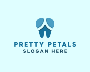 Blue Dentist Dental Tooth logo design