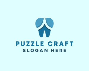 Blue Dentist Dental Tooth logo design