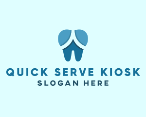 Blue Dentist Dental Tooth logo design