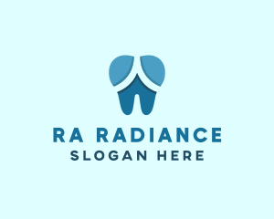 Blue Dentist Dental Tooth logo design