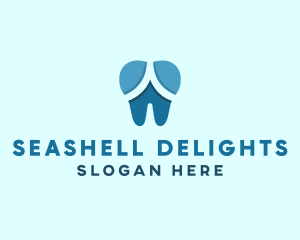 Blue Dentist Dental Tooth logo design