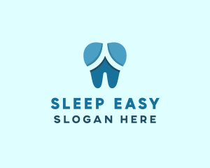 Blue Dentist Dental Tooth logo design