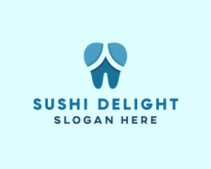 Blue Dentist Dental Tooth logo design