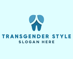 Blue Dentist Dental Tooth logo design