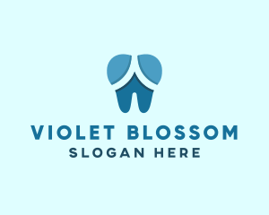 Blue Dentist Dental Tooth logo design