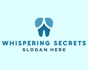 Blue Dentist Dental Tooth logo design