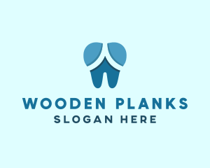 Blue Dentist Dental Tooth logo design