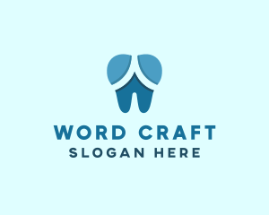 Blue Dentist Dental Tooth logo design