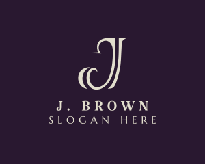 Elegant Firm Letter J logo design