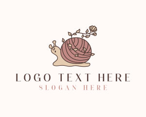 Quilting - Snail Flower Seamstress logo design