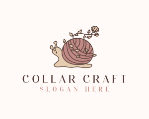 Snail Flower Seamstress logo design