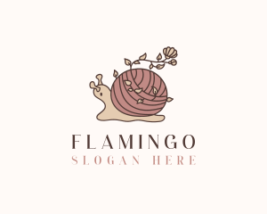Tailoring - Snail Flower Seamstress logo design