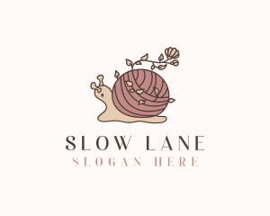 Snail - Snail Flower Seamstress logo design