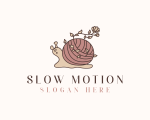 Snail - Snail Flower Seamstress logo design