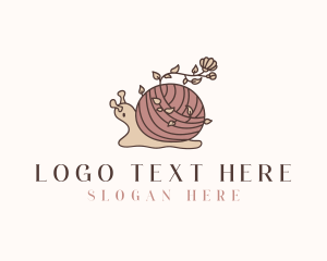 Snail - Snail Flower Seamstress logo design