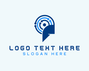 Tech AI Software logo design