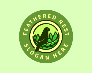 Nature Bird Nest logo design