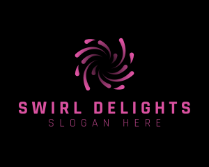 Swoosh Swirl Laboratory logo design