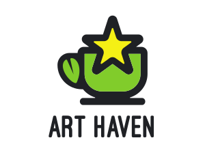 Star Green Tea logo design