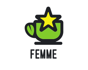 Star Green Tea logo design