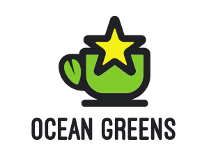 Star Green Tea logo design