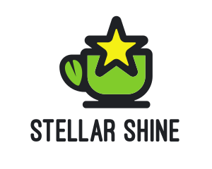 Star Green Tea logo design