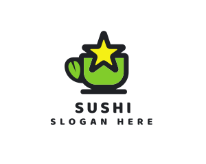 Star Green Tea logo design