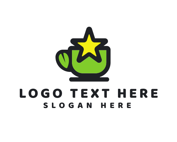 Green Tea - Star Green Tea logo design