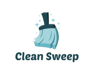 Sweeper - Cleaning Broom Sweeper logo design