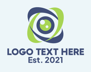 Contact Lens - Gaming Eye Technology logo design